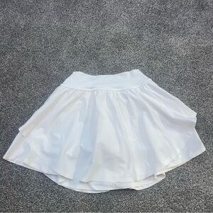 Aerie White High-Low Skater Skirt Mini Resort